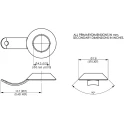 Essentra Brass Fan Grounding Terminal, 7.8 mm Outside Diameter FG-1