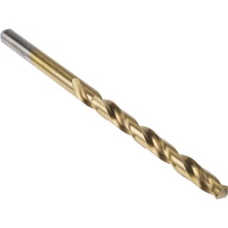 RS PRO High Speed Steel Jobber Drill Bit, 6.8mm Diameter, 109mm Overall Length, Tin Coated, Cylindrical Shank, 10 213-607
