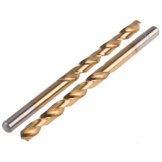 RS PRO High-Speed Steel (HSS) Jobber Drill Bit 6.3 mm Shank Size, 101 mm Overall Length, 63 mm Drilling Length 213-629
