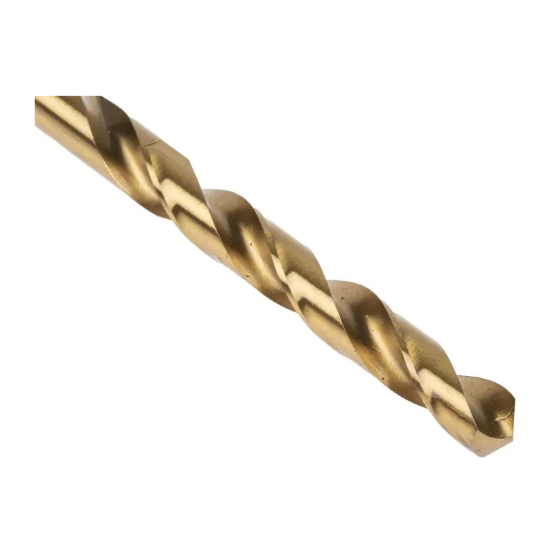 RS PRO HSS Titanium Nitride Coated Jobber Drill Bit, 8.5 mm Diameter, 117 mm Overall Length, Right Hand Cutting, 10 213-691