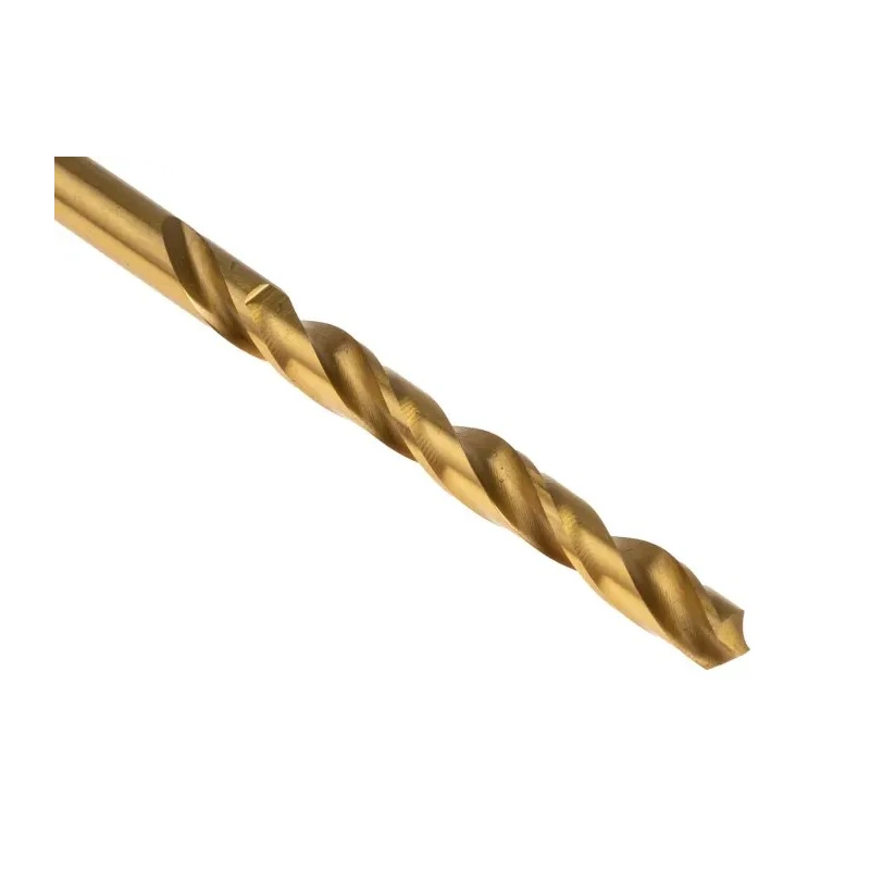 RS PRO High Speed Steel Titanium Nitride Coated Jobber Drill Bit 4.6mm Diameter, 80mm Overall Length, 10 Pieces 213-786