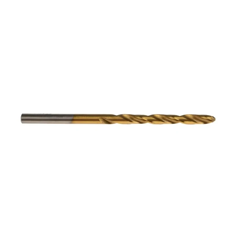 RS PRO High-Speed Steel (HSS) Tin Coated Jobber Drill Bit Set, 3.9 mm Shank Size, 75 mm Overall Length, 10 Pieces 213-837