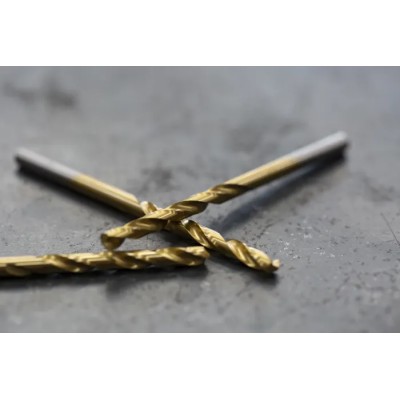 RS PRO High Speed Steel Jobber Drill Bit 75mm Overall Length Titanium Nitride Coated 4.2mm Shank Diameter 10 Pieces 213-809