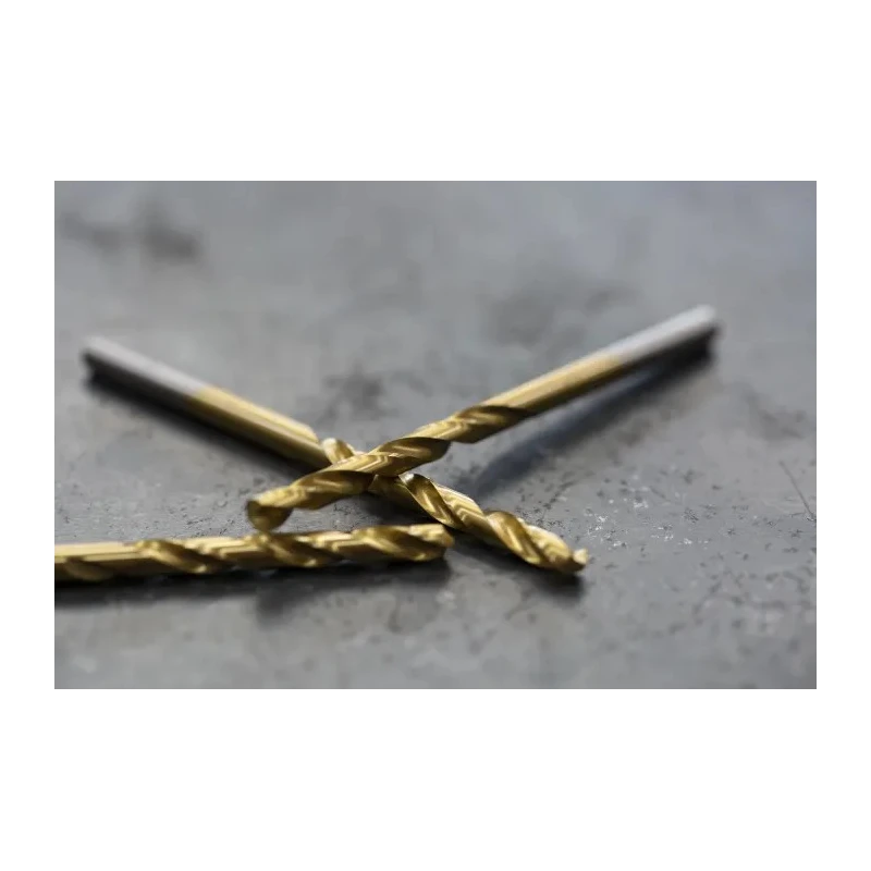 RS PRO High Speed Steel Jobber Drill Bit 75mm Overall Length Titanium Nitride Coated 4.2mm Shank Diameter 10 Pieces 213-809