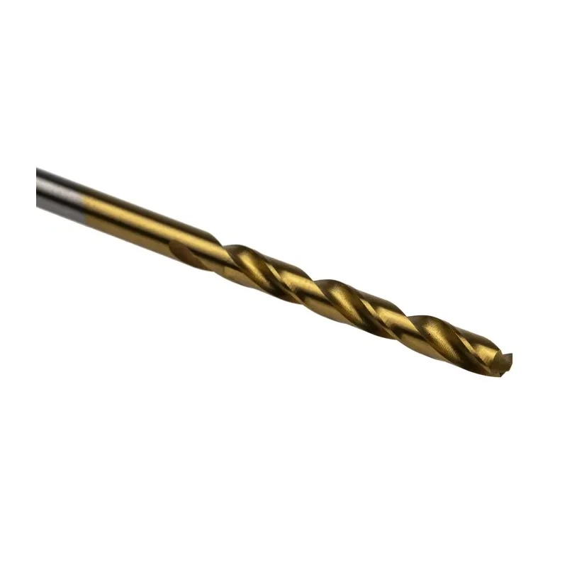 RS PRO High Speed Steel Jobber Drill Bit 75mm Overall Length Titanium Nitride Coated 4.2mm Shank Diameter 10 Pieces 213-809