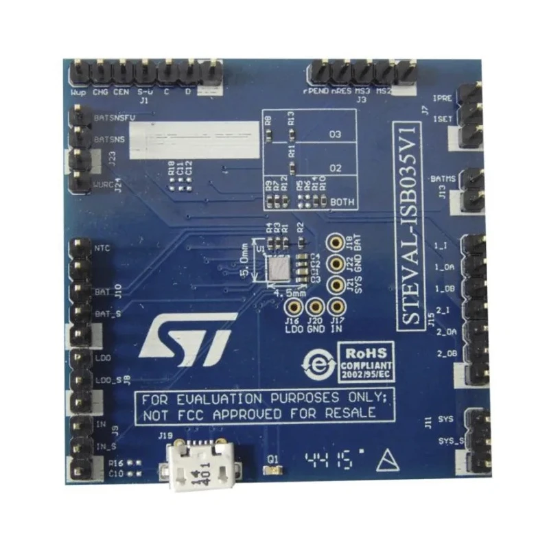 STMicroelectronics Lithium-ion/Lithium-Polymer Battery Power Management Evaluation Board STEVAL-ISB035V1