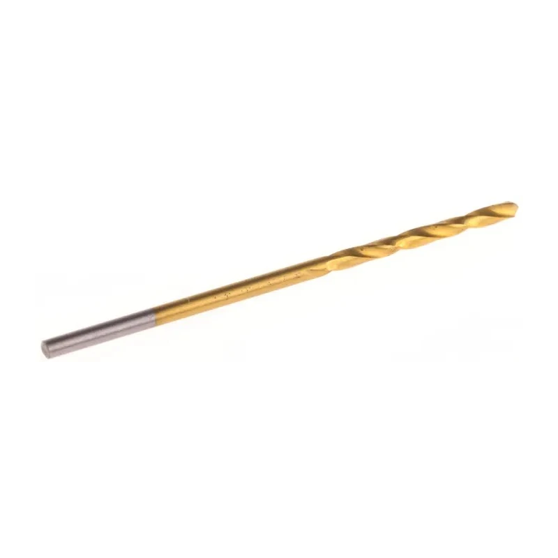RS PRO High-Speed Steel (HSS) Helical Drill Bit, 1.5 mm Size, Cylindrical Shank, Tin Coated, 118° Point Angle, 40 mm 213-871