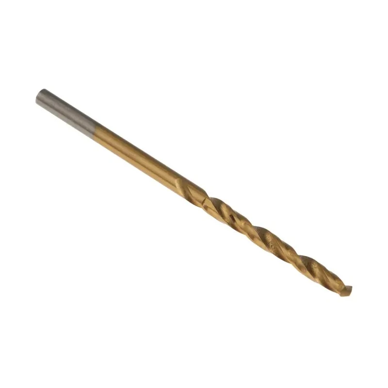 RS PRO HSS Spiral 2.6mm Drill Bit Tin Coated 57mm Overall Length 30mm Drilling Length 10 Pieces 213-843