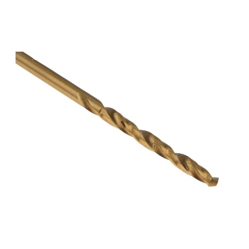 RS PRO HSS Spiral 2.6mm Drill Bit Tin Coated 57mm Overall Length 30mm Drilling Length 10 Pieces 213-843
