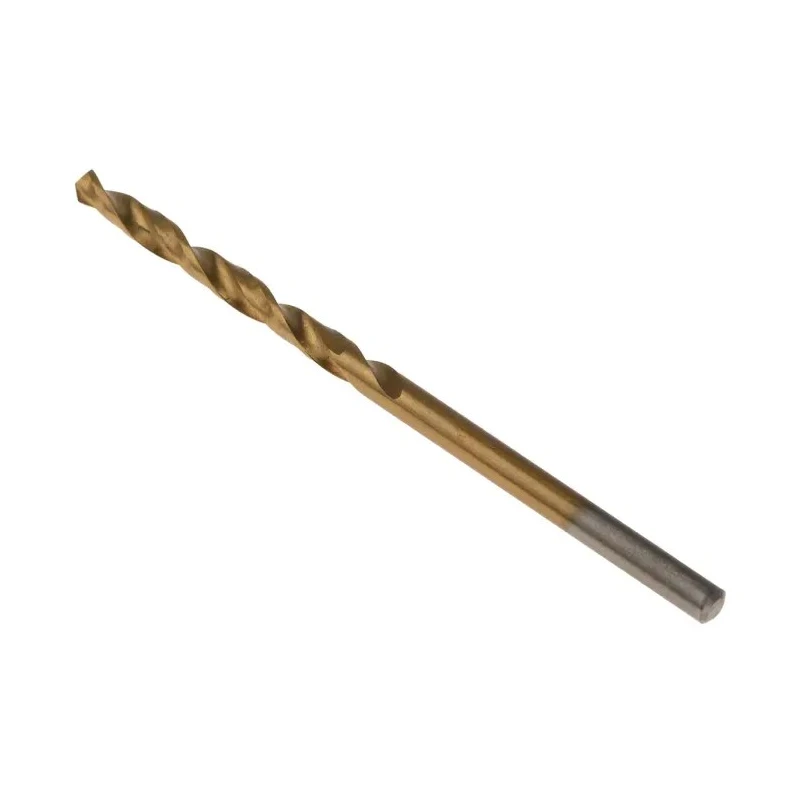 RS PRO HSS Spiral 2.6mm Drill Bit Tin Coated 57mm Overall Length 30mm Drilling Length 10 Pieces 213-843