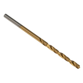 RS PRO HSS Titanium Nitride Coated Jobber Drill Bit 2.4mm Diameter, 57mm Overall Length, 30mm Drilling Length 213-938