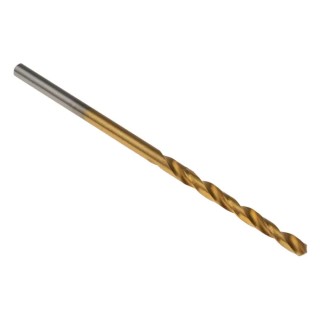RS PRO HSS Titanium Nitride Coated Jobber Drill Bit, 53mm Overall Length, 2.2mm Shank Size, 4-Flute Spiral, Tin 213-950