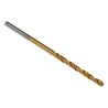 RS PRO HSS Titanium Nitride Coated Jobber Drill Bit, 53mm Overall Length, 2.2mm Shank Size, 4-Flute Spiral, Tin 213-950