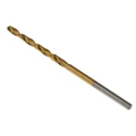 RS PRO HSS Titanium Nitride Coated Jobber Drill Bit, 53mm Overall Length, 2.2mm Shank Size, 4-Flute Spiral, Tin 213-950