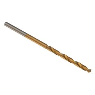 RS PRO High-Speed Steel (HSS) Jobber Drill Bit Tin Coated 2.3mm Diameter 53mm Overall Length 27mm Drilling Length 213-944