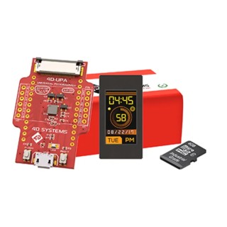 4D Systems IoD Series LCD Colour Display Starter Kit 22.86 mm, 80 x 160 Pixel SK-IoD-09TH