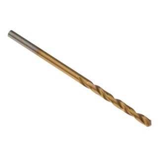 RS PRO High-Speed Steel (HSS) Titanium Nitride Coated Jobber Drill Bit 2.1mm Shank Size, 49mm Overall Length, 24mm 213-966