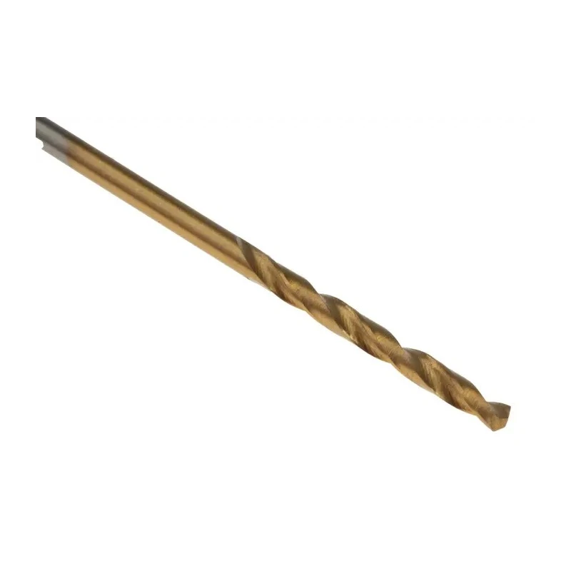 RS PRO High-Speed Steel (HSS) Titanium Nitride Coated Jobber Drill Bit 2.1mm Shank Size, 49mm Overall Length, 24mm 213-966