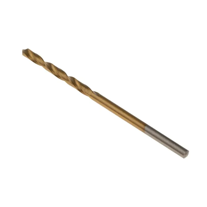 RS PRO High-Speed Steel (HSS) Titanium Nitride Coated Jobber Drill Bit 2.1mm Shank Size, 49mm Overall Length, 24mm 213-966