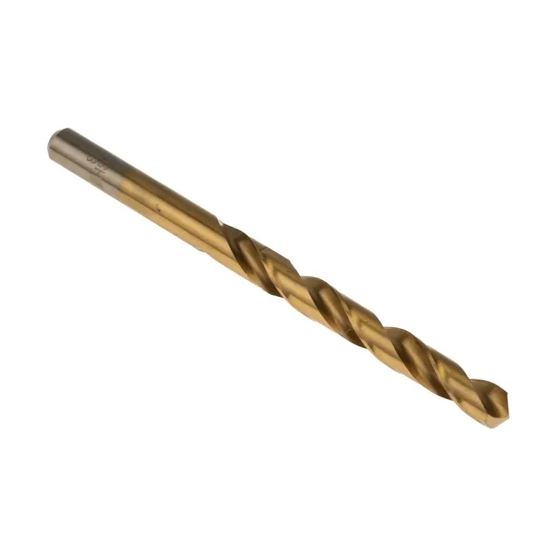 RS PRO High-Speed Steel Titanium Nitride Coated Jobber Drill Bit 8 mm Shank Size 117 mm Overall Length 10 Pcs 214-004