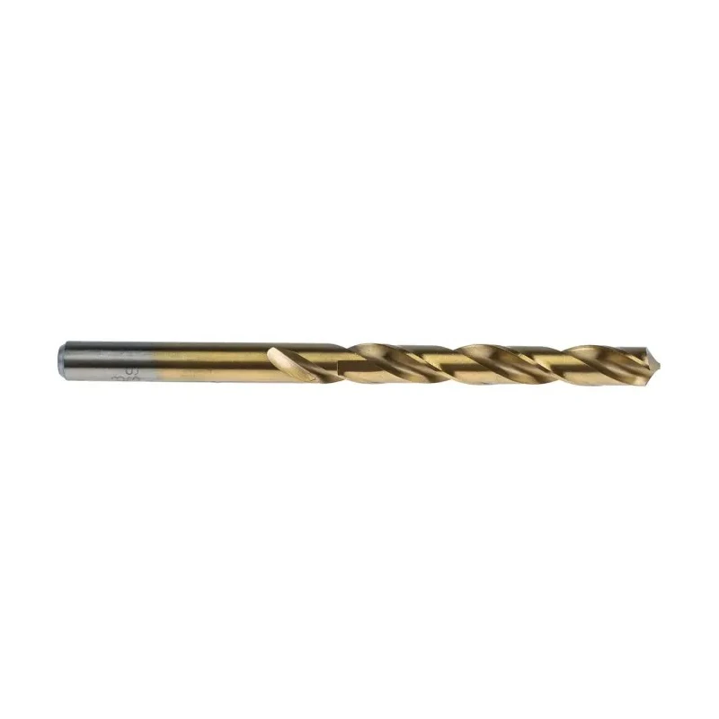 RS PRO High-Speed Steel Titanium Nitride Coated Jobber Drill Bit 8 mm Shank Size 117 mm Overall Length 10 Pcs 214-004