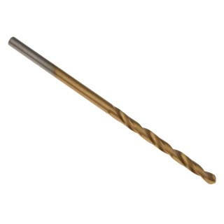 RS PRO HSS Spiral Jobber Drill Bit 1.9 mm Shank Size, 46 mm Overall Length, Tin Coated, 10 Pieces 213-972