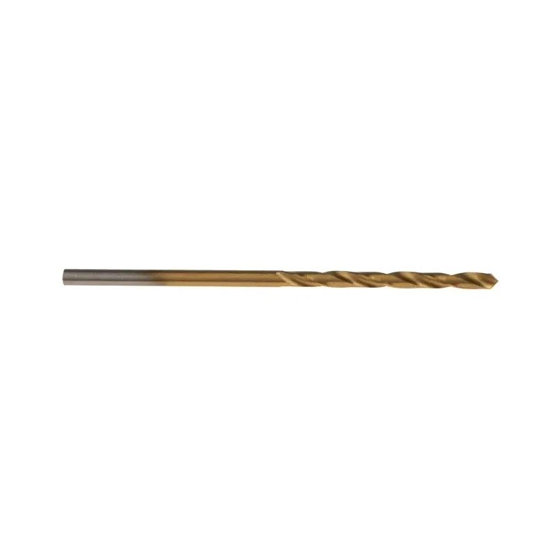 RS PRO HSS Spiral Jobber Drill Bit 1.9 mm Shank Size, 46 mm Overall Length, Tin Coated, 10 Pieces 213-972