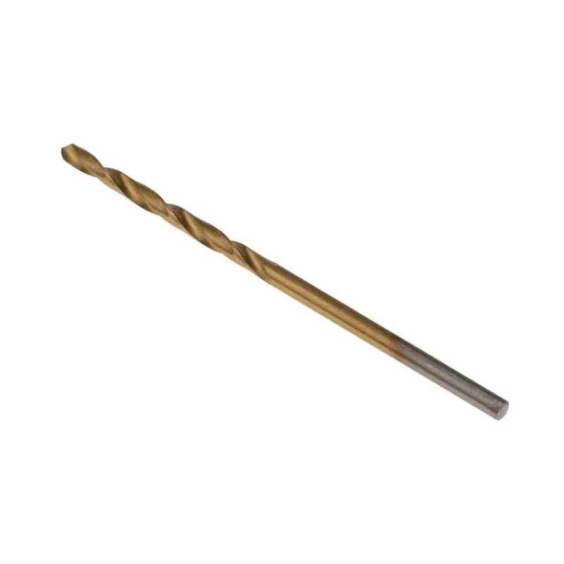 RS PRO HSS Spiral Jobber Drill Bit 1.9 mm Shank Size, 46 mm Overall Length, Tin Coated, 10 Pieces 213-972