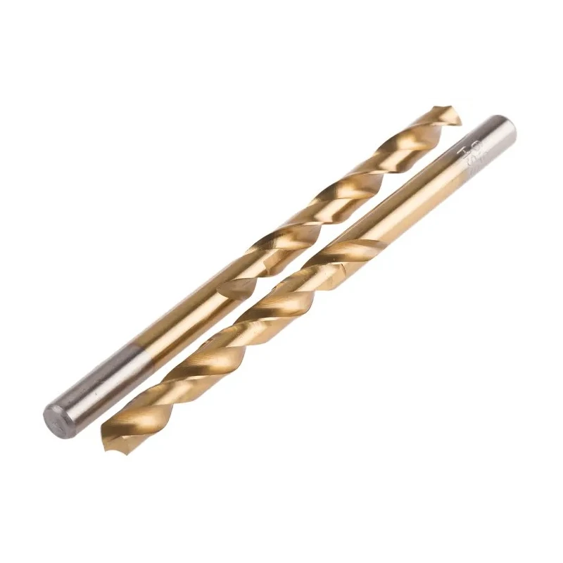 RS PRO High Speed Steel Titanium Nitride Coated Jobber Drill Bit 6.9mm Shank Size 109mm Overall Length 10 Pcs 214-183