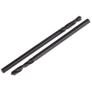 RS PRO High Speed Steel (HSS) Stub Drill Bit, 1.5 mm Diameter, 32 mm Overall Length, Plain Shank, 2 Flutes, Helical 214-751