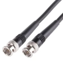 Radiall Coaxial Cable Assembly Male BNC to Male BNC, 3 m, 75 Ω, Black Jacket, RoHS Compliant R284C0351017