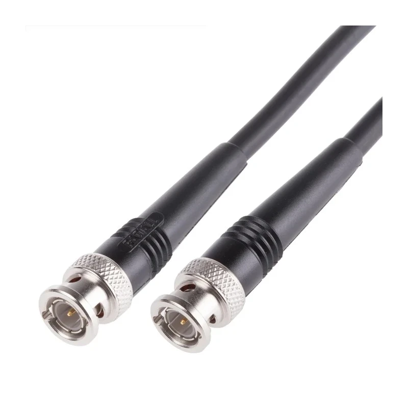 Radiall Coaxial Cable Assembly Male BNC to Male BNC, 3 m, 75 Ω, Black Jacket, RoHS Compliant R284C0351017