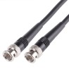 Radiall Coaxial Cable Assembly Male BNC to Male BNC, 3 m, 75 Ω, Black Jacket, RoHS Compliant R284C0351017
