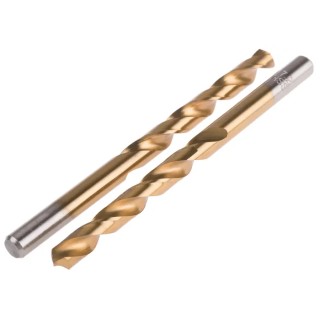 RS PRO HSS Jobber Drill Bit Tin Coated 7.2mm Shank Diameter 109mm Overall Length 118° Point Angle Model 214-212