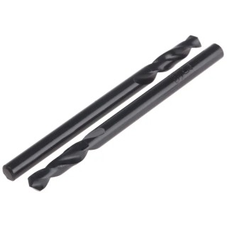 RS PRO HSS Helical 3.3mm Drill Bit Plain Shank 49mm Overall Length 10 Pieces 214-903