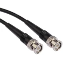 Radiall Cable Assembly Series Coaxial Cable Male BNC to Male BNC, 5 m Length, 50 Ω, Black Jacket R284C0351008