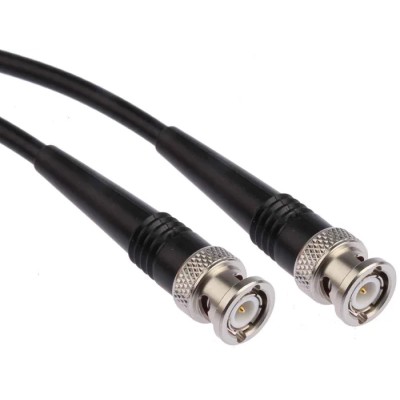 Radiall Cable Assembly Series Coaxial Cable Male BNC to Male BNC, 5 m Length, 50 Ω, Black Jacket R284C0351008