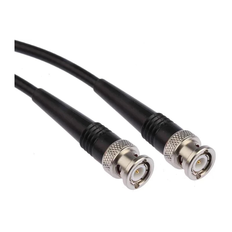 Radiall Cable Assembly Series Coaxial Cable Male BNC to Male BNC, 5 m Length, 50 Ω, Black Jacket R284C0351008