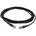 Radiall Cable Assembly Series Coaxial Cable Male BNC to Male BNC, 5 m Length, 50 Ω, Black Jacket R284C0351008