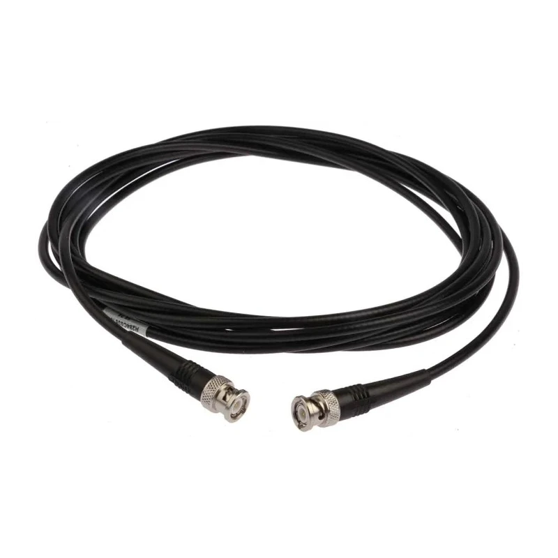 Radiall Cable Assembly Series Coaxial Cable Male BNC to Male BNC, 5 m Length, 50 Ω, Black Jacket R284C0351008