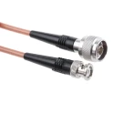 Radiall Cable Assembly Series Coaxial Cable Male BNC to Male N Type 1 m 50 Ω R284C0351025