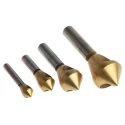 RS PRO HSS Countersink Drill Bit Set with 90° Angle, 4 Piece Set, Sizes 2-20 mm 215-467