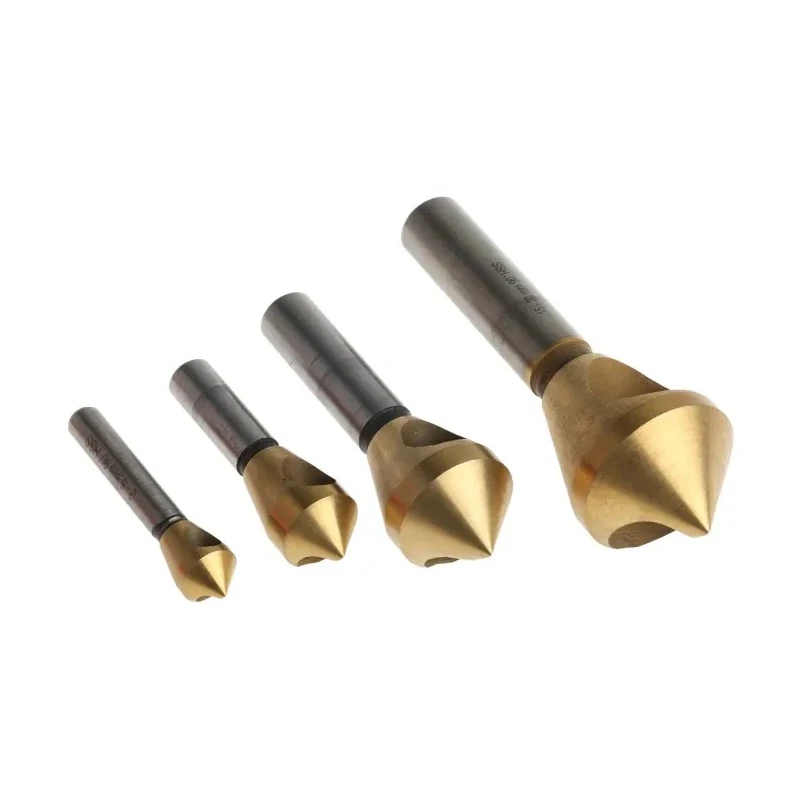RS PRO HSS Countersink Drill Bit Set with 90° Angle, 4 Piece Set, Sizes 2-20 mm 215-467