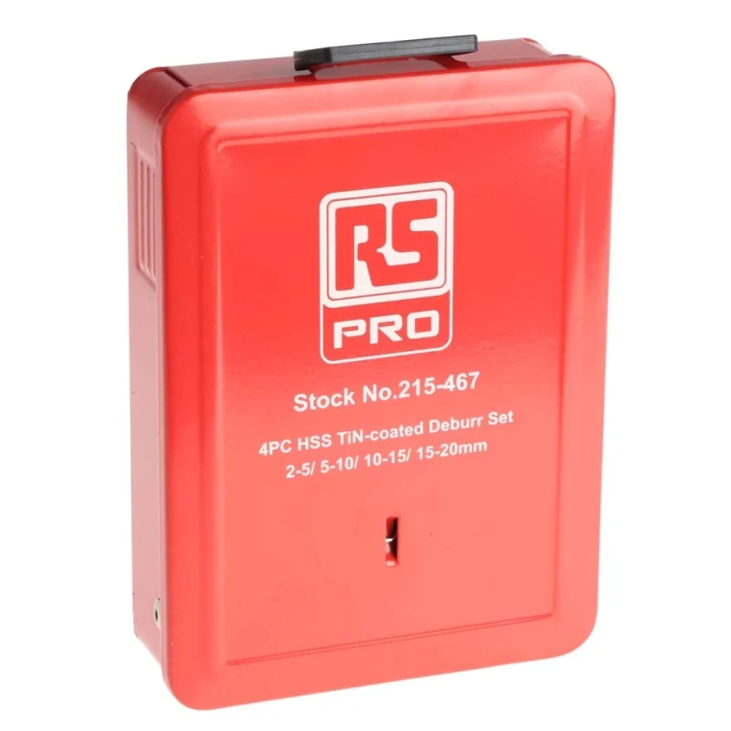 RS PRO HSS Countersink Drill Bit Set with 90° Angle, 4 Piece Set, Sizes 2-20 mm 215-467