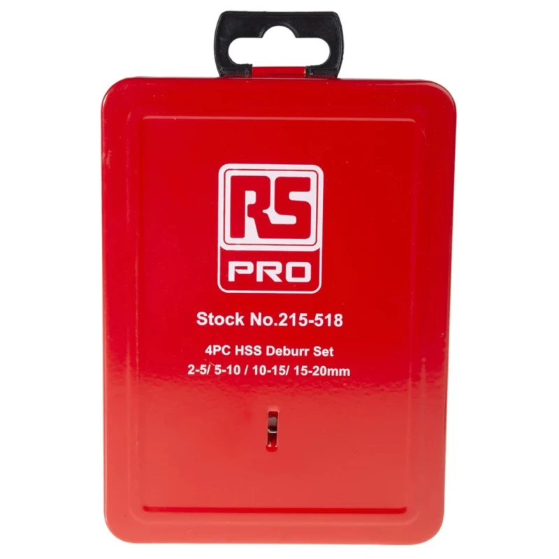 RS PRO HSS Countersink Drill Bit Set, 90° Angle, 4 Pieces, Head Diameters 2 mm to 20 mm 215-518