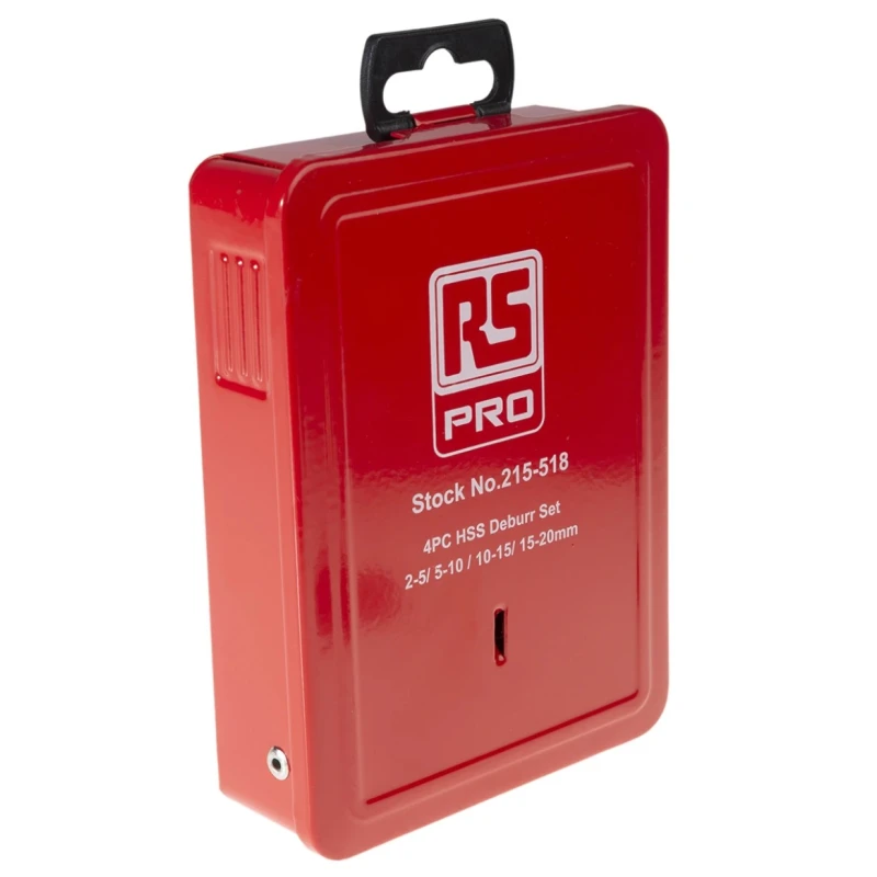 RS PRO HSS Countersink Drill Bit Set, 90° Angle, 4 Pieces, Head Diameters 2 mm to 20 mm 215-518
