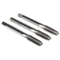 RS PRO Tap Set M8 Thread Metric Standard Hand Tap 3 Pieces HSS Straight Flute Right Hand 6.3mm Shank Diameter 72mm 215-568
