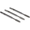 RS PRO Metric Standard M3 Thread Hand Tap Set, Straight Flute, HSS, ISO Taps, 3 Pieces 215-552