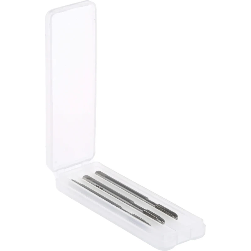 RS PRO Metric Standard M3 Thread Hand Tap Set, Straight Flute, HSS, ISO Taps, 3 Pieces 215-552