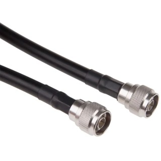 Radiall Coaxial Cable Assembly Male Type N to Male N Type, 1 m Length, 50 Ω Characteristic Impedance R284C0351041